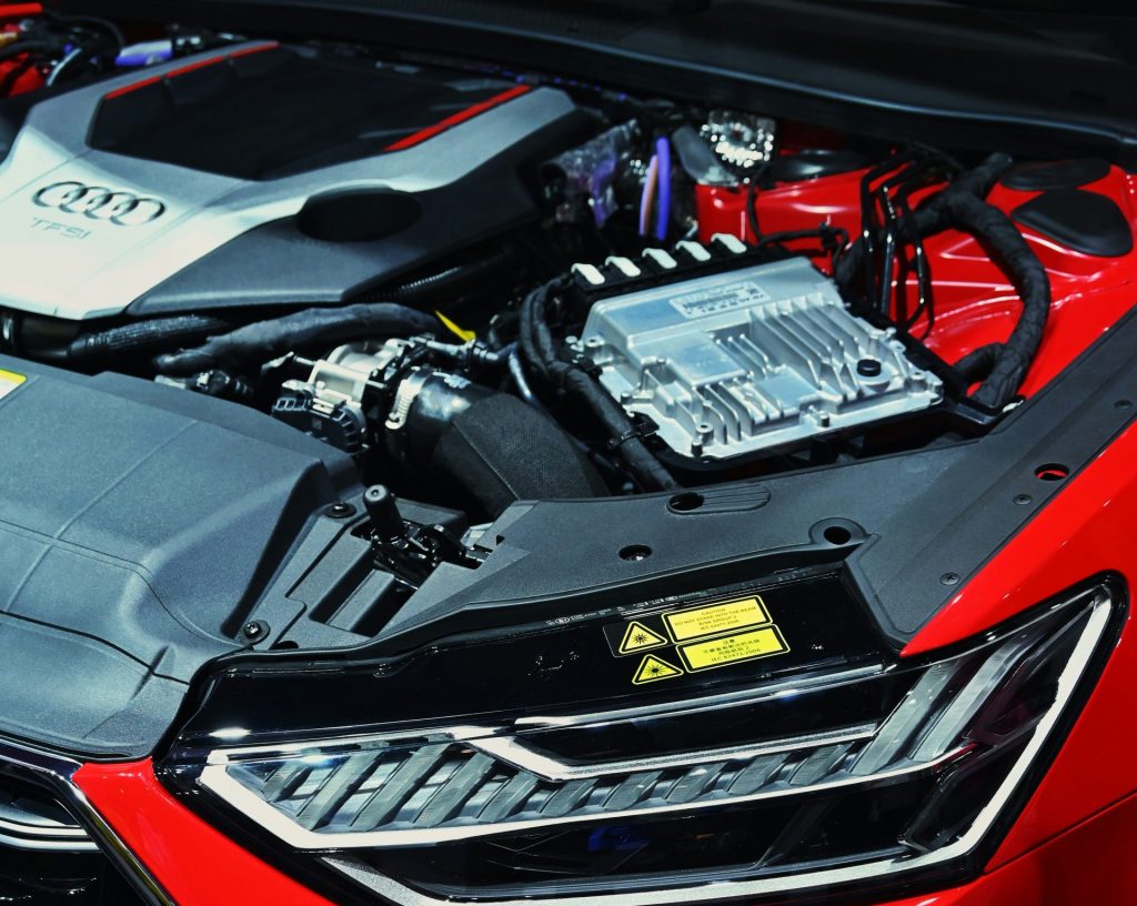 red and black honda car